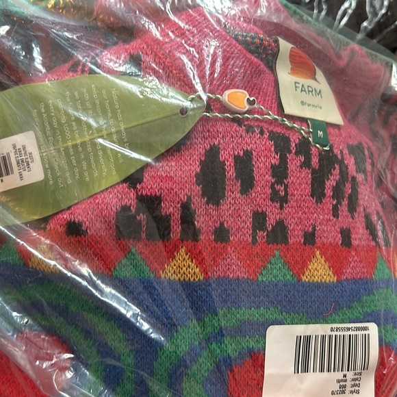 Farm Rio GRAPHIC ELEMENTS AINIKA SWEATER multicolored size M - Picture 10 of 11